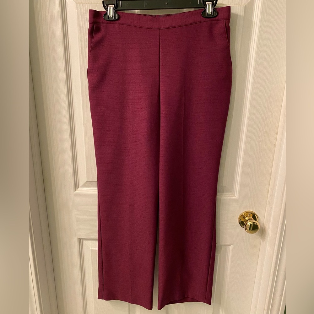 Alfred Dunner burgundy size 8 pants